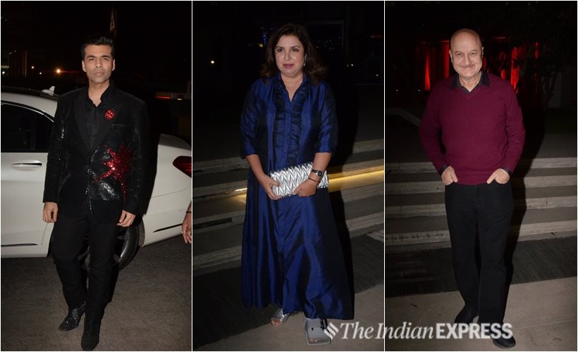 anil kapoor birthday dinner karan johar farah khan anupam kher