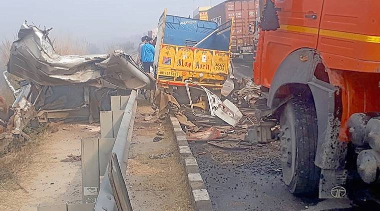 Eight killed in 50-vehicle pile-up on Rohtak-Rewari highway