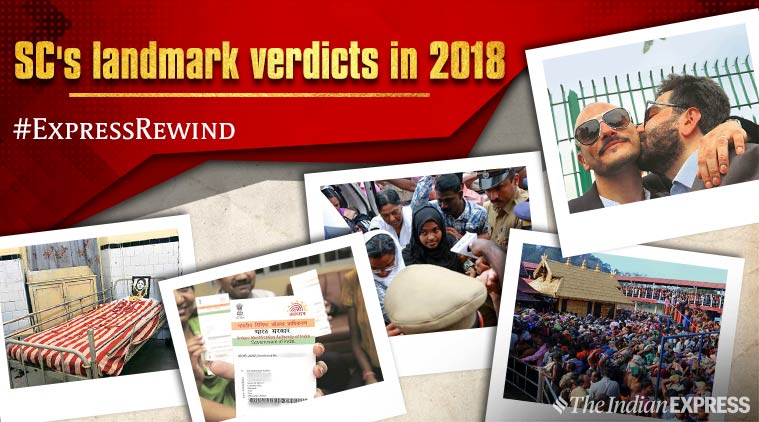 From Aadhaar to Section 377: A recap of Supreme Court's landmark verdicts in 2018