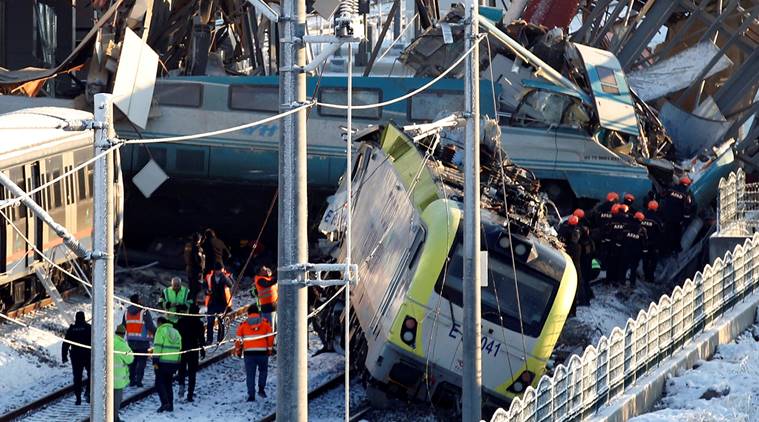 High-speed train crashes in Turkey kills 9