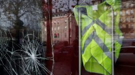 Yellow vest protest, Yellow vest protestors, France Yellow vest protest, Emmanuel Macron, Emmanuel Macron France, France protest, Steeve Briois, Steve Briois France, France Steve Briois, anti immigrant national front, France far right mayor, indian express, world news, latest news