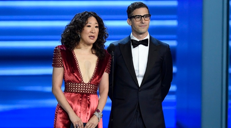 sandra oh and andy samberg to host golden globes