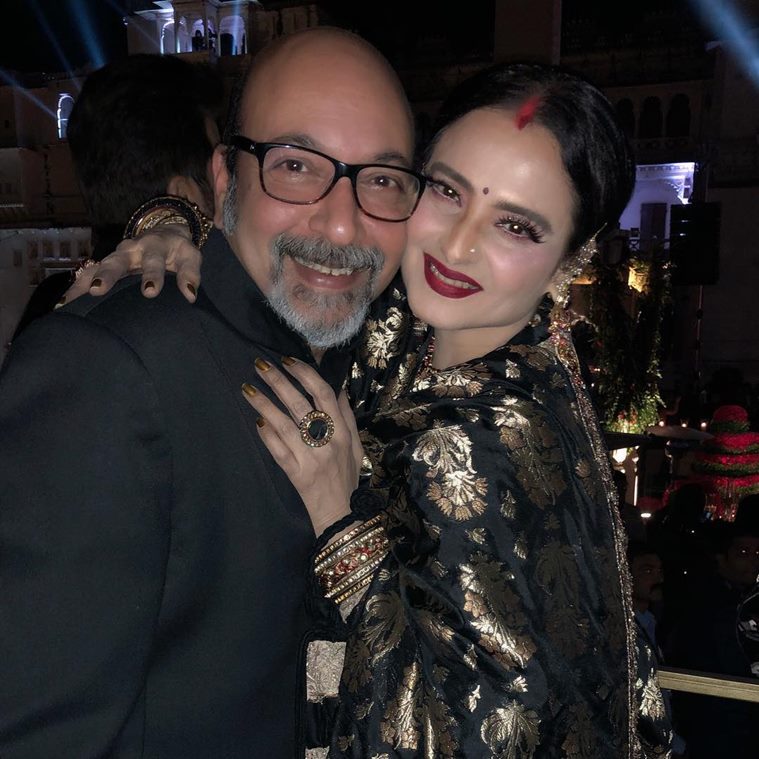 Rekha at Isha Ambani wedding