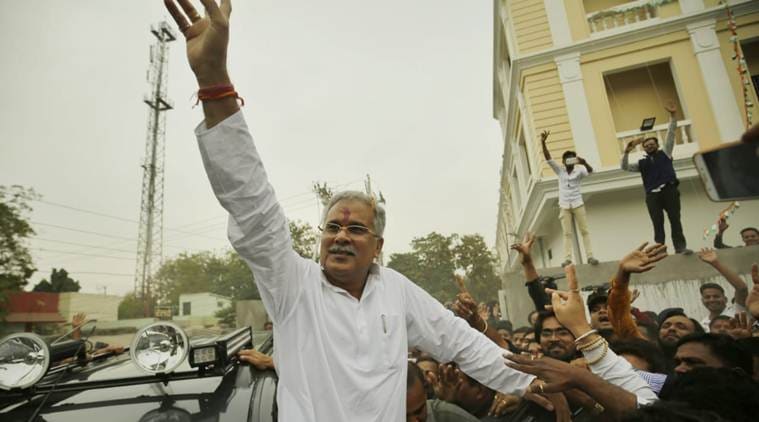 congress, bhupesh baghel, cm bhupesh baghel, chhattisgarh cm bhupesh baghel, chhattisgarh assembly election results 2018, rahul gandhi, indian express