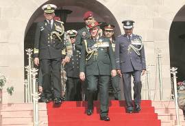 Army chief General Bipin Rawat at the National Defence Academy in Pune. Pavan Khengre
