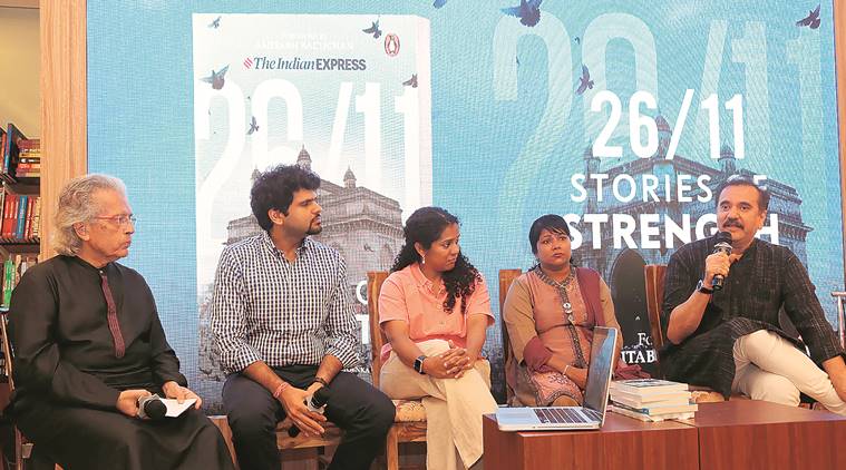 Book on 26/11 attack, book on mumbai  attack, book on mumbai terror attack, Indian Express launched 26/11, stories of strength, Mumbai News, Indian Express