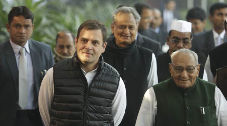 rahul gandhi, congress foundation day, congress anniversary, congress 134th foundation day, aicc headquarters, rahul gandhi at congress foundation day, congress foundation day celebrations, indian express