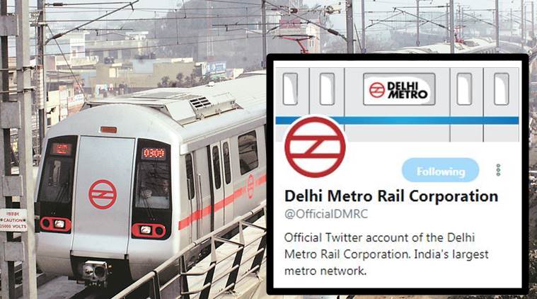 delhi metro, follow delhi metro, delhi metro twitter, delhi metro twitter account, dmrc twitter handle