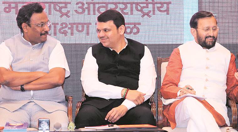 maharashtra international education board, devendra fadnavis, prakash javadekar, maharashtra education, maharashtra news, indian express