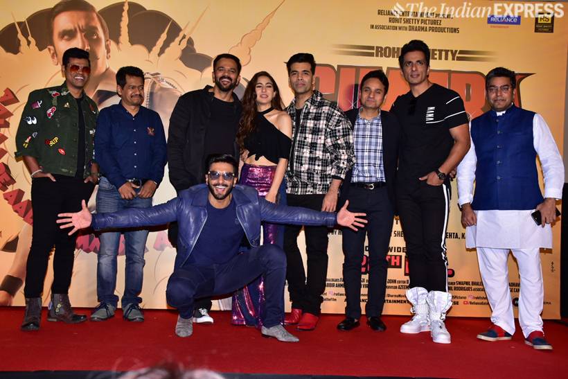 Simmba Trailer Launch: Ranveer Singh, Sara Ali Khan, Rohit Shetty And ...