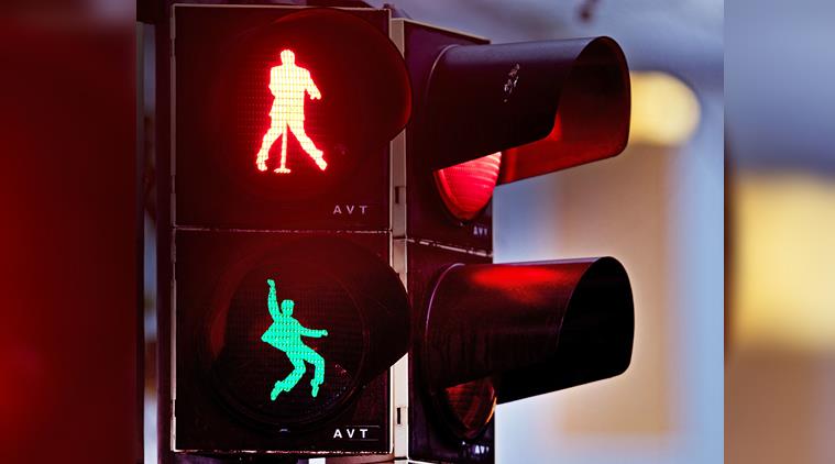 elvis presley, german town elvis presley lights, traffic signal elvis presley, pedestrian lights elvis presley, friedberg elvis presley, elvis presley european home, indian express, odd news, viral news,
