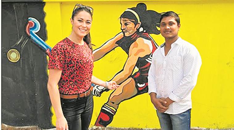 Hockey World Cup 2018: Chance sighting of mural sees artist meeting his muse