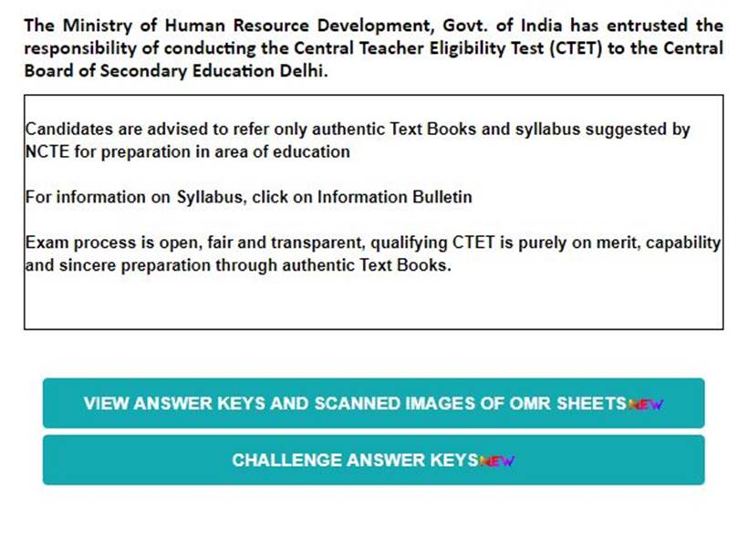 How to download cbse ctet answer key education gallery news the