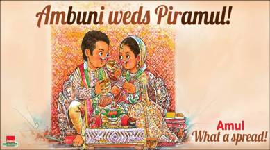 Amul wish Isha Ambani, Anand Piramal on their wedding with a cartoon |  Trending News,The Indian Express