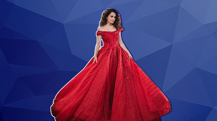 Kangana Ranaut sizzles on the ramp in this dreamy red gown