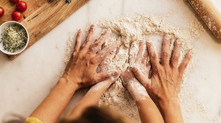 child cooking