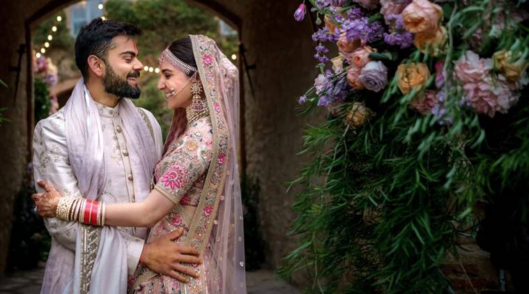 Virat Kohli posted this image on his Twitter account for his first wedding anniversary