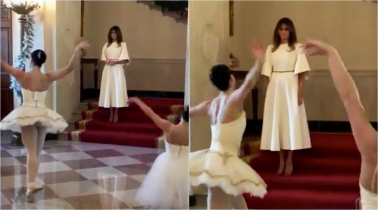 This video of Melania Trump watching is creeping out | Trending Indian Express