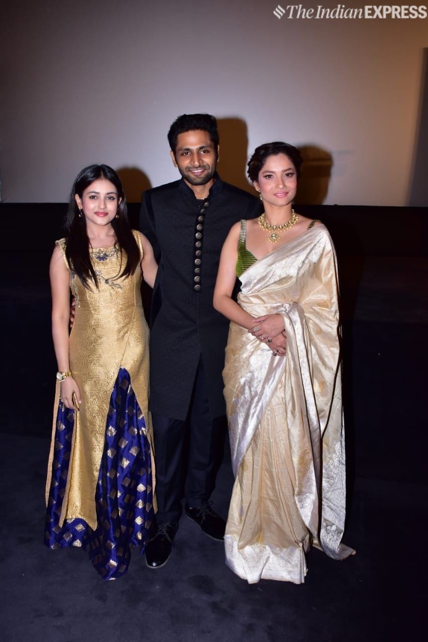 Ankita Lokhande with Vaibhav Tatwawaadi and Mishti.