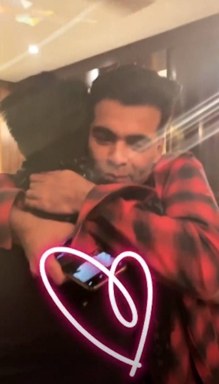 karan johar at manish malhotra birthday party