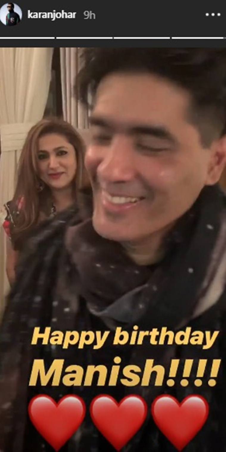 manish malhotra karan johar birthday wish
