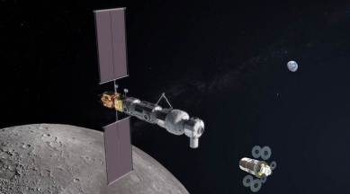 NASA, NASA Moon mission, NASA Moon mission reusable system, astronauts on Moon, Moon landing, NASA US partnerships, lunar robotic landers, Moon, Earth