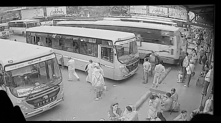 gujarat, navsari accident, bus runs over people, navsari, gujarat bus accident, india news