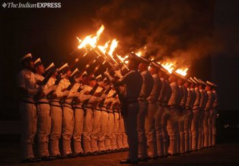 Rehearsals in full swing for Beating Retreat and Tattoo ceremony | India  News News,The Indian Express