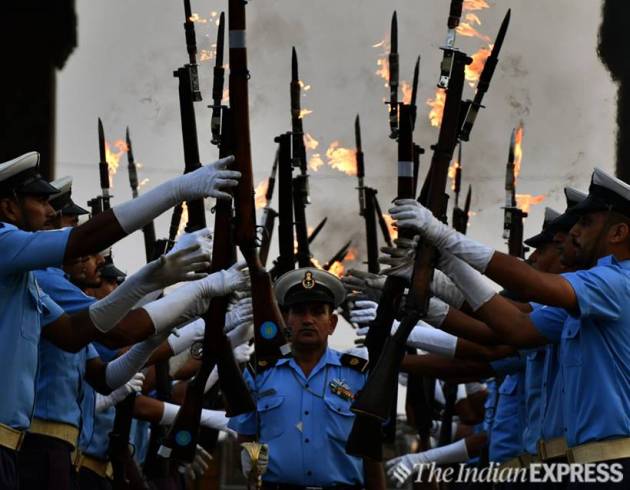 Indian Navy rehearses for Beating Retreat and Tattoo ceremony