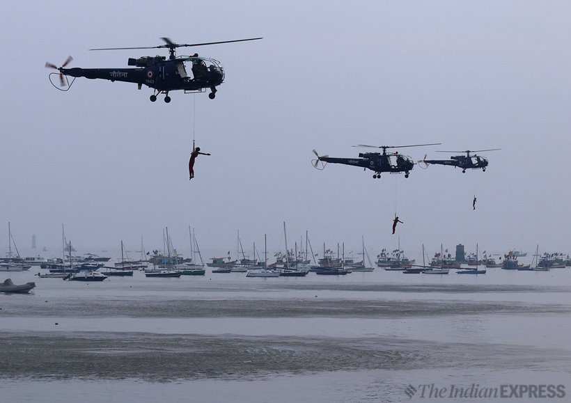 Indian Navy rehearses for Beating Retreat and Tattoo ceremony