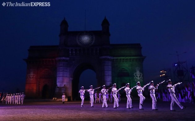 Indian Navy rehearses for Beating Retreat and Tattoo ceremony