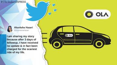 ola, woman viral post, old fires driver, ola driver misbehaves, ola driver case, akansha hazari, ola story, viral stories, driver blacklisted, uber, ola, cab service, indian express, indian express news
