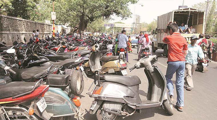 Most roads widened by the civic dept are occupied by parked vehicles. Express