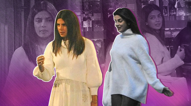 Priyanka Chopra, Nick Jonas, Sophie Turner, Joe Jonas, Madhu Chopra, Priyanka Chopra fashion, Priyanka Chopra winter wear, Priyanka Chopra Nick Jonas, Priyanka Chopra latest pics, Priyanka Chopra latest news, Priyanka Chopra updates, celeb fashion, bollywood fashion, indian express, indian express news