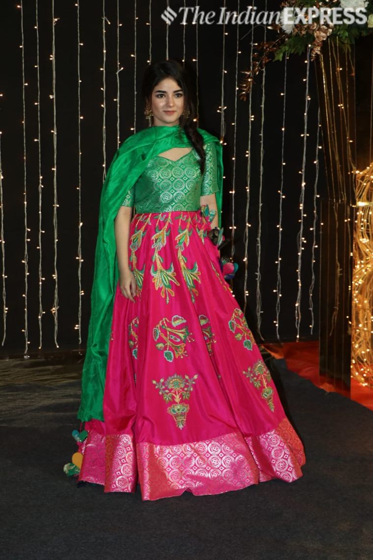 zaira wasim at at Priyanka Chopra-Nick Jonas wedding reception