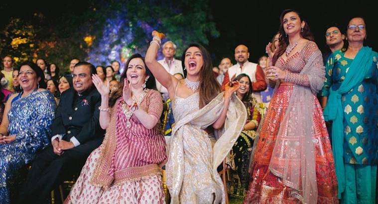 priyanka chopra with the ambanis