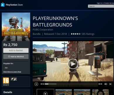 PUBG: Battlegrounds - PS4 Games