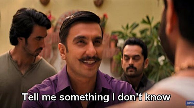 Ranveer Singh's Simmba inspires 'Tell me something I don't know' memes on  social media | Trending News - The Indian Express