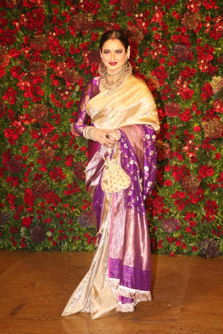 deepika padukone raveer singh wedding, deepveer wedding, deepika padukone raveer singh wedding reception grand hyatt mumbai, deepveer grand hyatt, celeb fashion, deepveer pictures, deepika ranveer wedding reception grand hyatt mumbai photos, deepika ranveer grand hyatt mumbai reception pics, anushka sharma deepveer, katrina kaif deepveer, kareena kapoor, jahnvi kapoor, jahnvi kapoor pics, kareena kapoor pics, rekha, anushka sharma pics, wedding lehenga, wedding fashion, disha patani, disha patani fashion, disha patani photos, disha patani pics, ananya panday, shahrukh khan pics, rekha pics, Madhuri Dixit, sonakshi sinha, rekha deepveer mumbai, aishwarya rai bachchan, radhika apte, kriti sanon, shilpa shetty, nita ambani, isha ambani, kalki koechlin, yami gautam, Malaika Arora, sara ali khan, Jacqueline Fernandez, saif ali khan, deepika padukone pics, ranveer singh pics, deepveer latest, celebrities in deepika raveer reception grand hyatt mumbai, wedding ideas, indian express, indian express news
