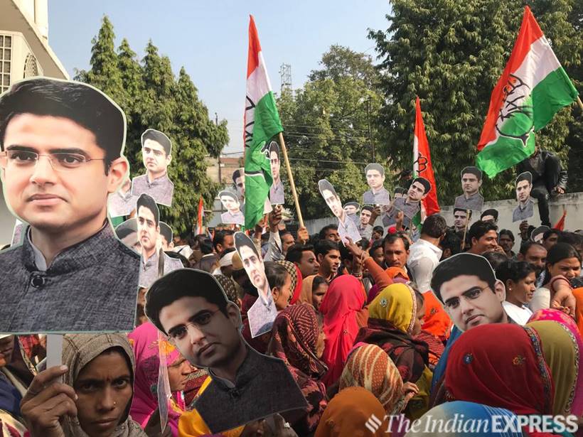 Celebrations, disappointments at party offices as results pour in