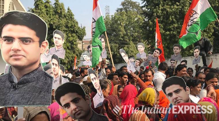 rajasthan, rajasthan elections, congress rajasthan rally pakistan flag, pak flag congress rally rajasthan, fake news, rajasthan police, india news, viral news, indian express