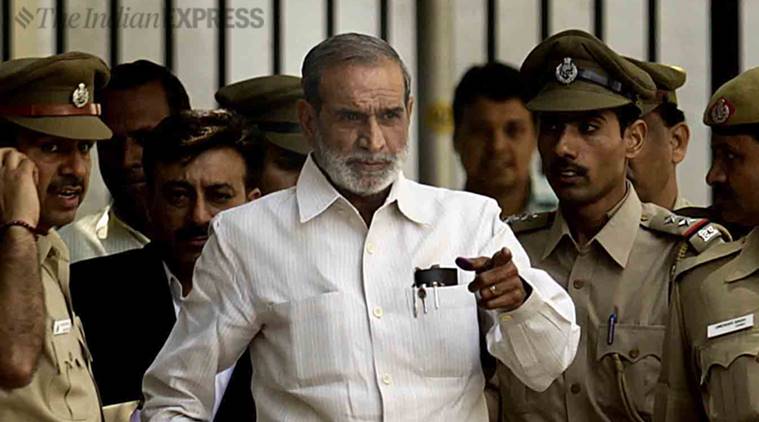 1984 anti sikh riots, 1984 riots, 1984 sikh riots, delhi high court, sajjan kumar, sajjan kumar surrenders, sajjan kumar life imprisonment, Indian express