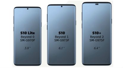 Samsung Galaxy S10, S10 Lite, S10 Plus Infinity O display, screen sizes  leaked in concept photo