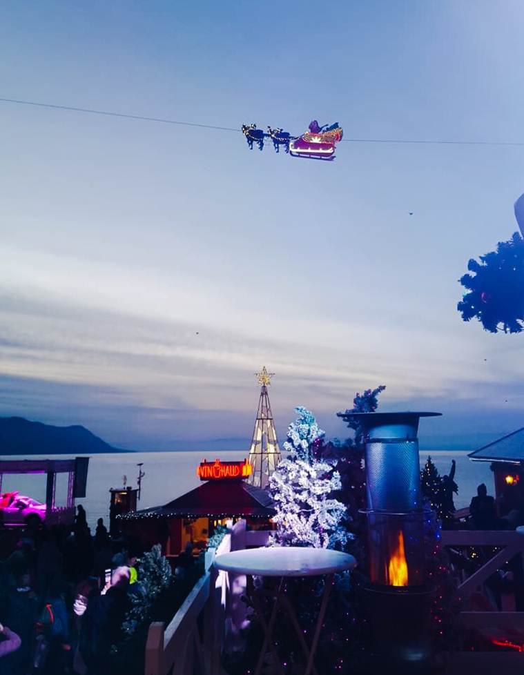 christmas, happy holidays, christmas at alps, christmas alps, flying santa, christmas traditions, flying santa, christmas santa, christmas alps, indian express, indian express news