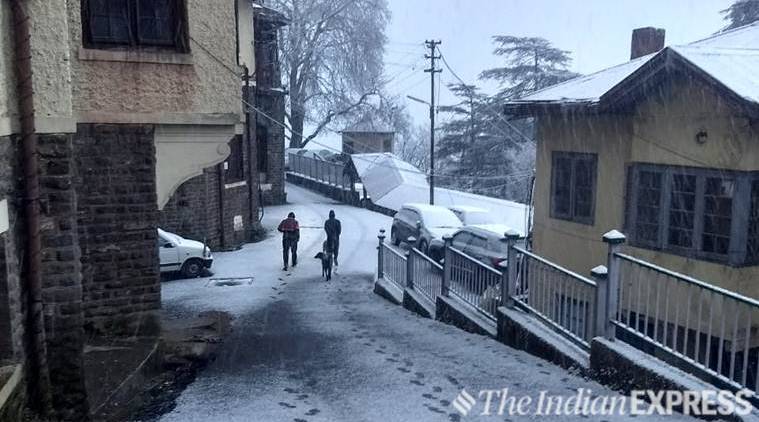 After decades, Shimla witnesses pre-Christmas snowfall