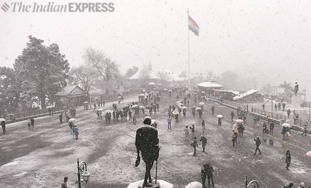 Nature's glory: Shimla gets first snowfall of the season