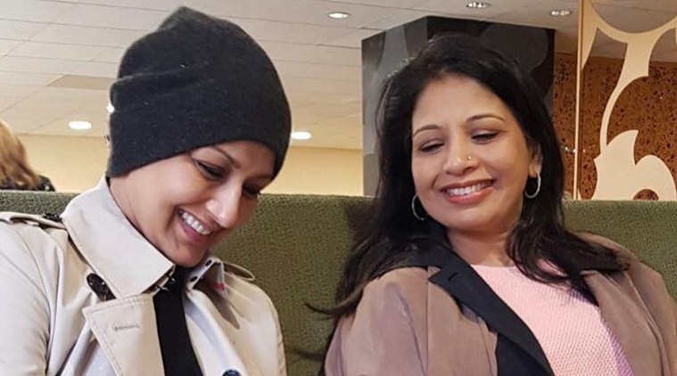 Sonali Bendre with her sister Rupa Randive