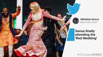 Sophie Turner dancing at Priyanka-Nick wedding sangeet triggers Game of  Thrones jokes - The Statesman