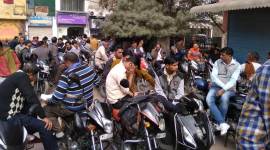 Delhi: Hundreds stage protest against security firm over wage discrepancies