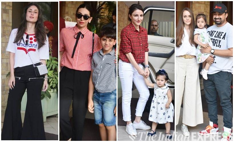 Taimur Ali Khan pre-birthday bash photos kareena, karisma